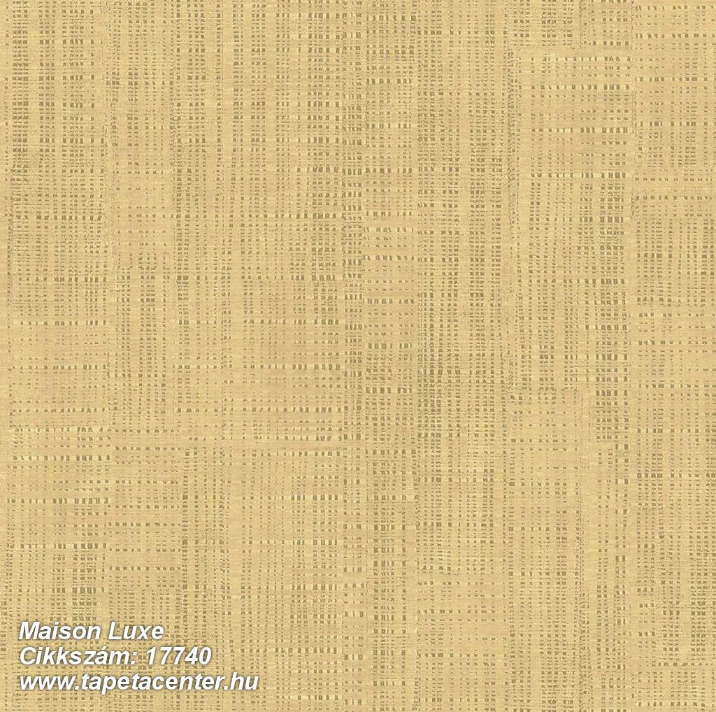 Textil hatású,textilmintás,arany,sárga,illesztés mentes,súrolható,vlies tapéta 